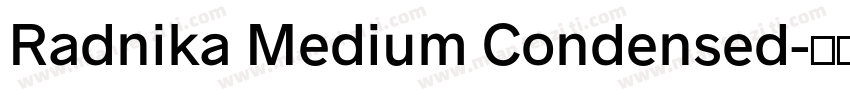 Radnika Medium Condensed字体转换